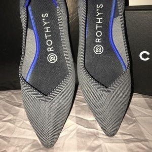 Rothy’s Point Gray shoes